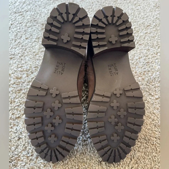 Naturalizer Brown Suede Faux Fur Heeled Winter Boot Size 8 EU 39 - Picture 4 of 5